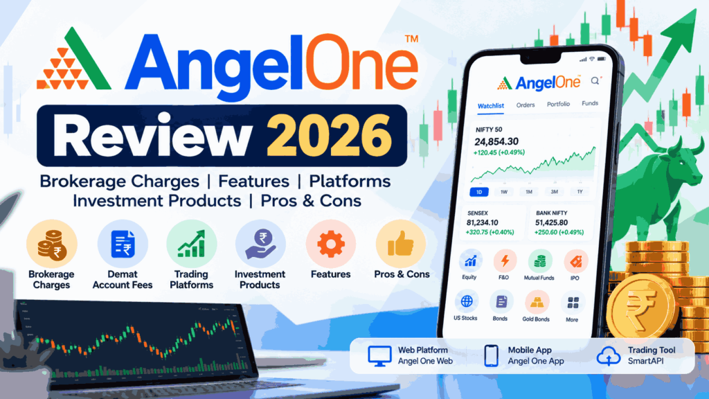 Angel One Review 2026: Is Angel One a Good Trading App in India? 10 Angel One Review 2026 – Brokerage Charges, Features & Platforms
